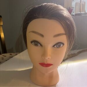 Professional Cosmetology Mannequin Head with Brown Hair